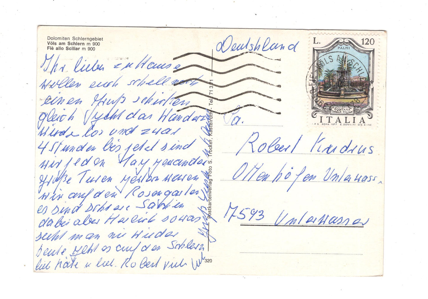 Ansichtskarte Völs am Schlern / Italien / N1-58