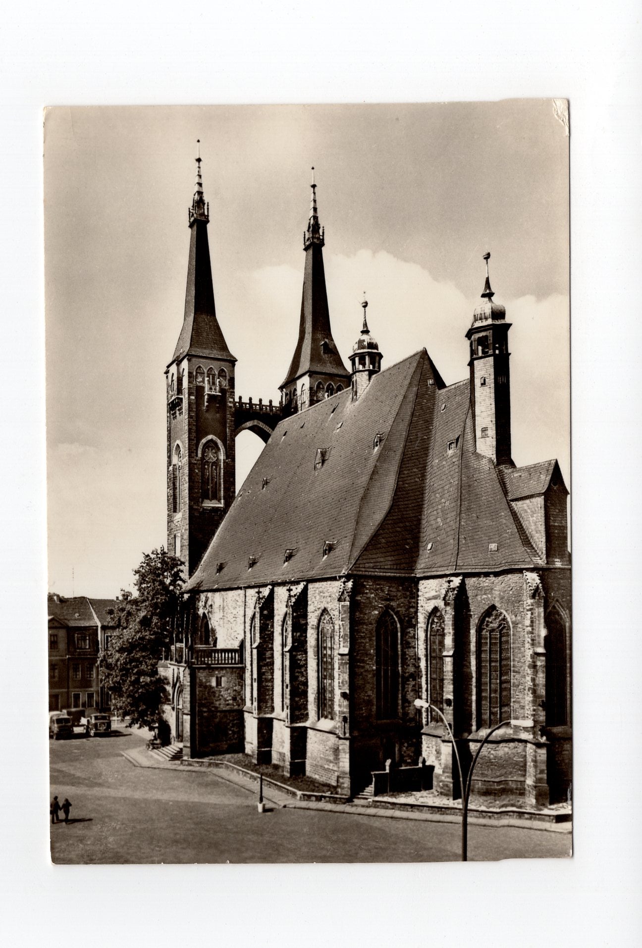 Ansichtskarte Köthen / Marktplatz mit St. Jakobskirche