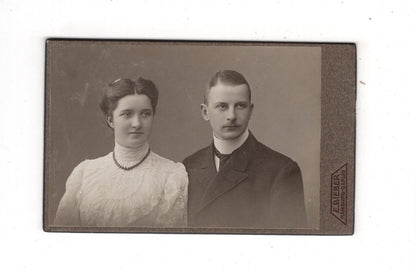 Fotografie Feines Paar - Hamburg / Berlin 1900er / CDV L1-36