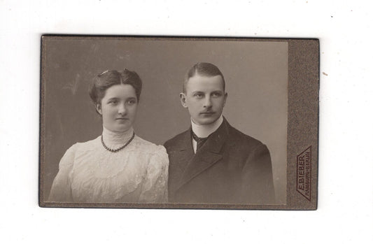Fotografie Feines Paar - Hamburg / Berlin 1900er / CDV L1-36