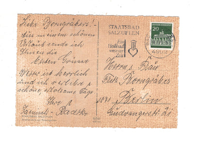 Ansichtskarte Bad Salzuflen / Gradierwerk am Rosengarten / J1-59