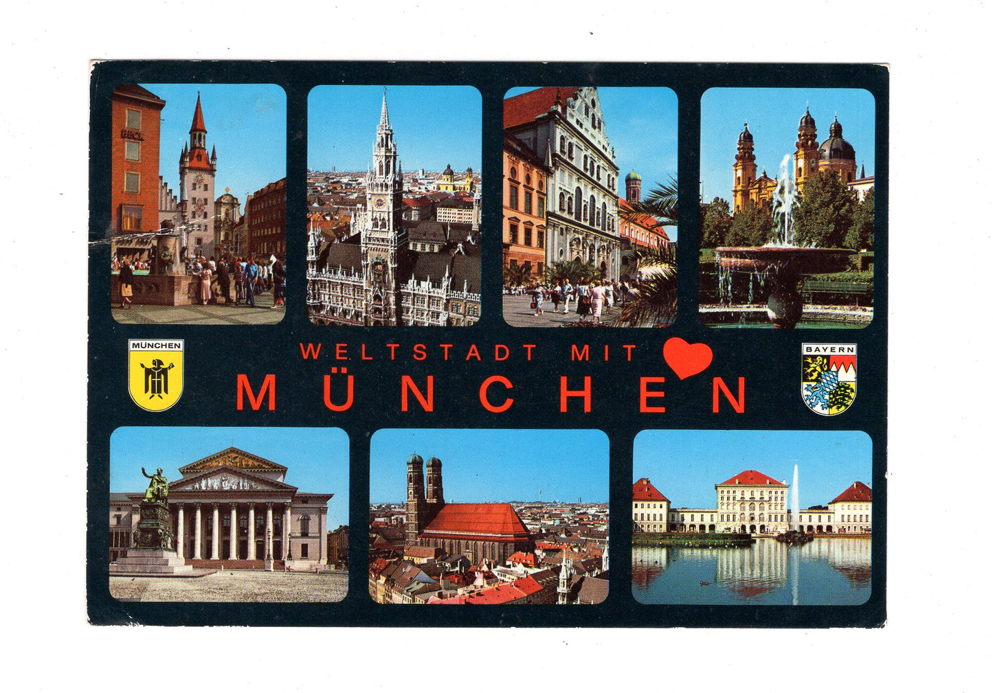 Ansichtskarte München - Weltstadt mit Herz / G1-52
