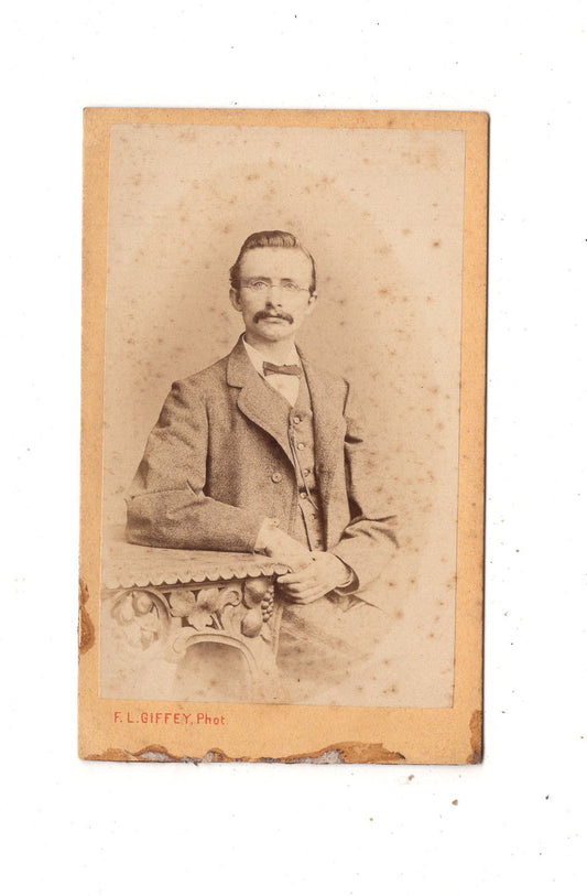 Fotografie Feiner Herr - Hamburg um 1870