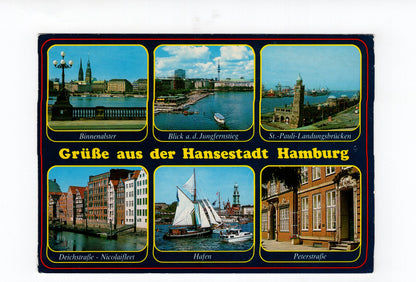 Ansichtskarte Hamburg / Hafen / Binnenalster +++