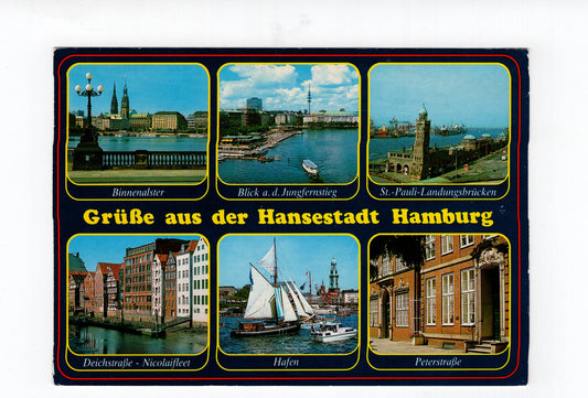 Ansichtskarte Hamburg / Hafen / Binnenalster +++