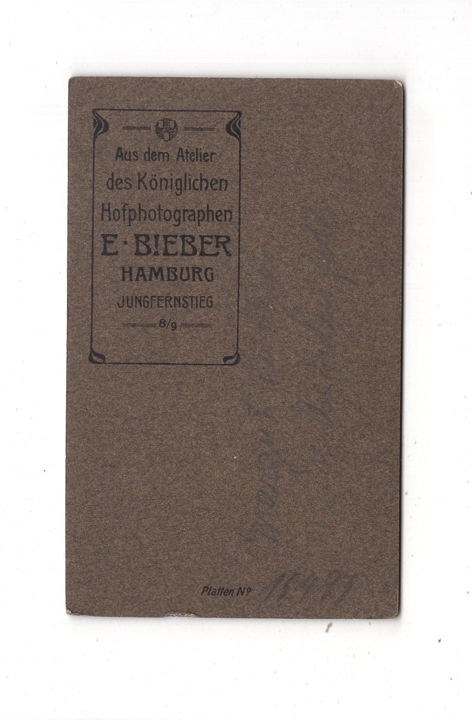 Fotografie Feines Paar - Hamburg / Berlin 1900er / CDV L1-36