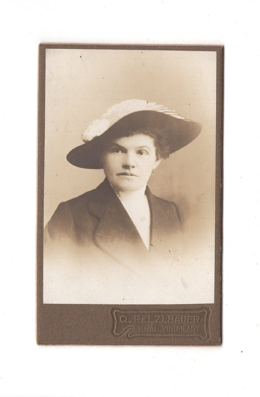 Fotografie Damenportrait - Kral Vinohrady 1910er / CDV C1-15