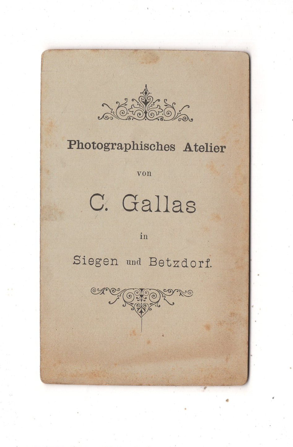 Fotografie Niedlicher kleiner Junge - Siegen & Betzdorf 1880er