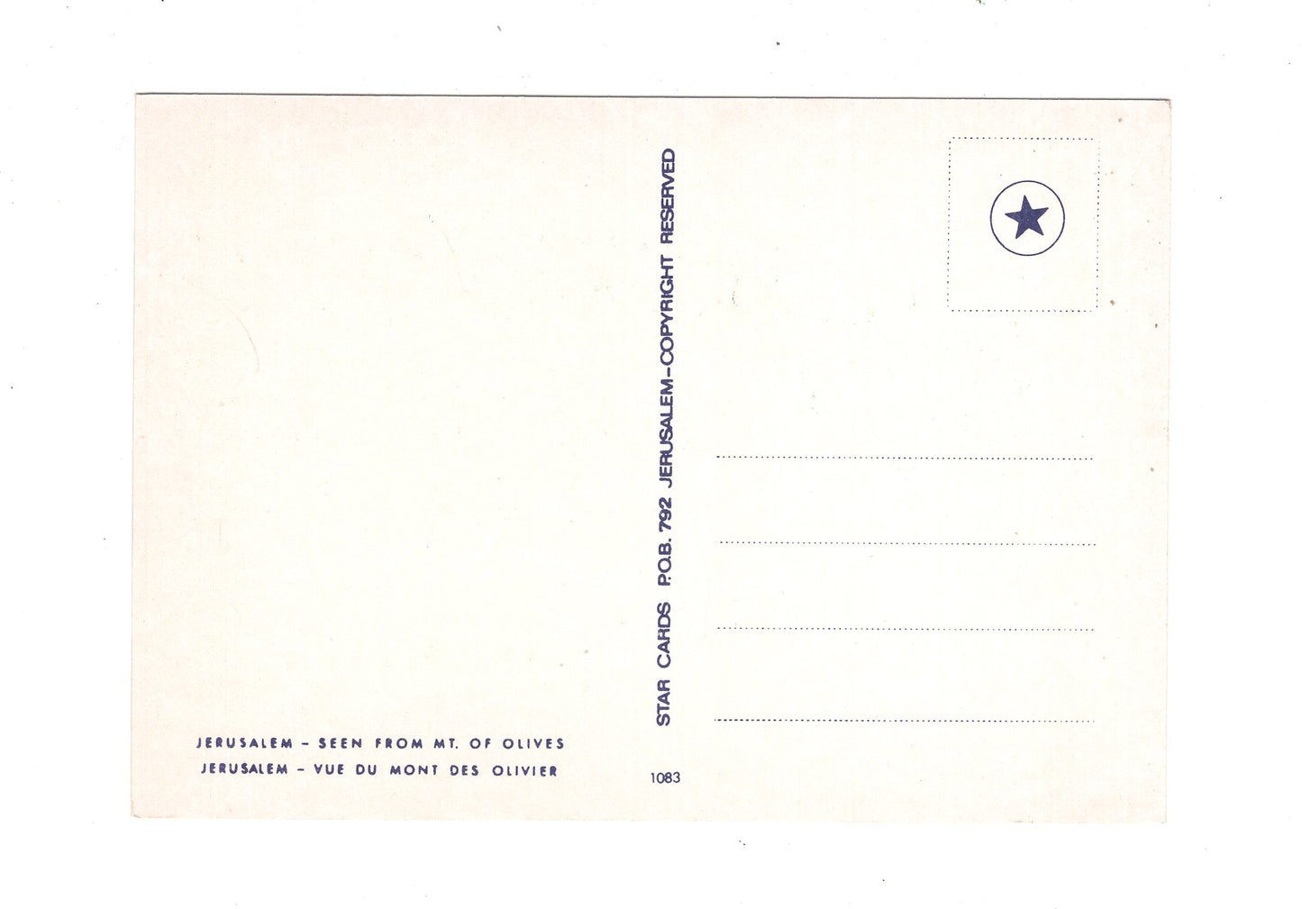 Ansichtskarte Old City / Jerusalem / Israel