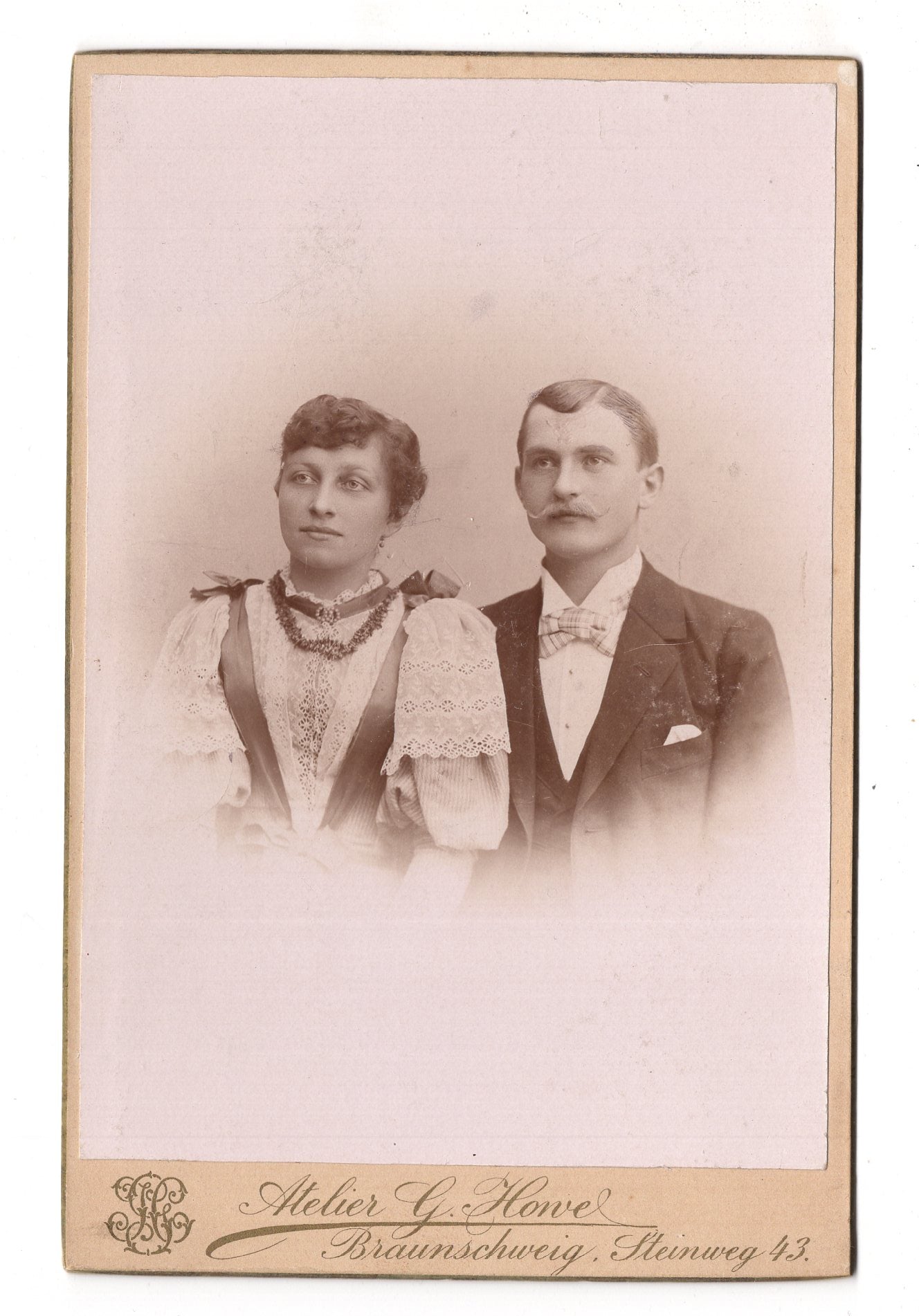 Fotografie Feines Paar - Braunschweig 1890er / CAB X-25