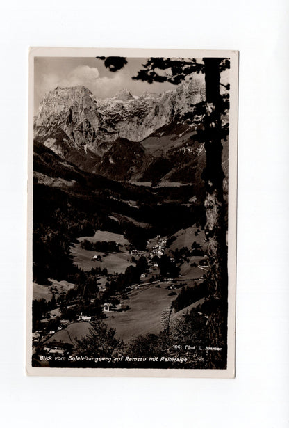 Ansichtskarte Blick vom Soleleitungsweg auf Ramsau