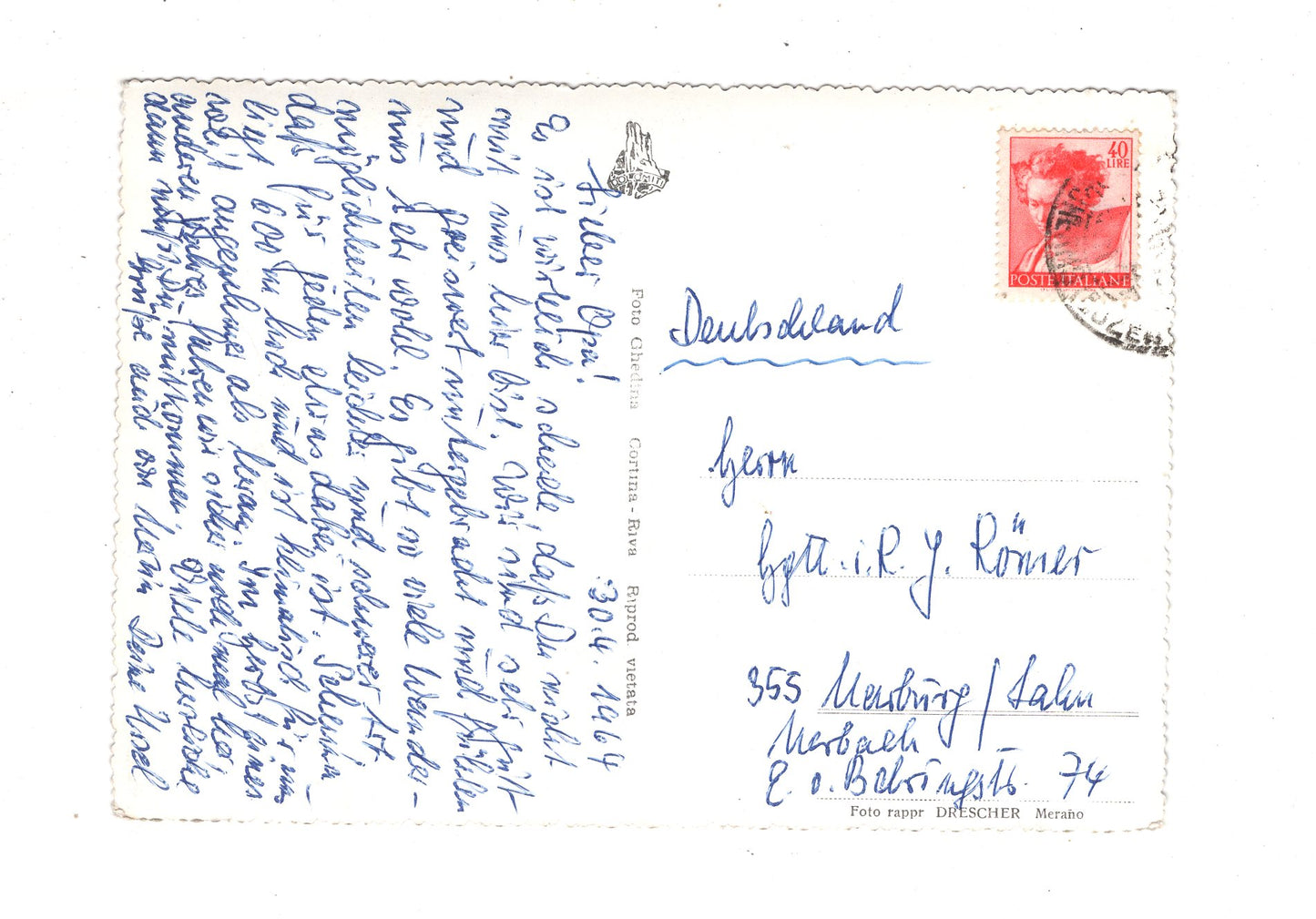 Ansichtskarte Schenna bei Meran / Italien / N1-58