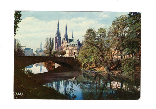 Ansichtskarte Strabourg Straßburg / Eglise Saint-Paul et Cathedrale / Frankreich