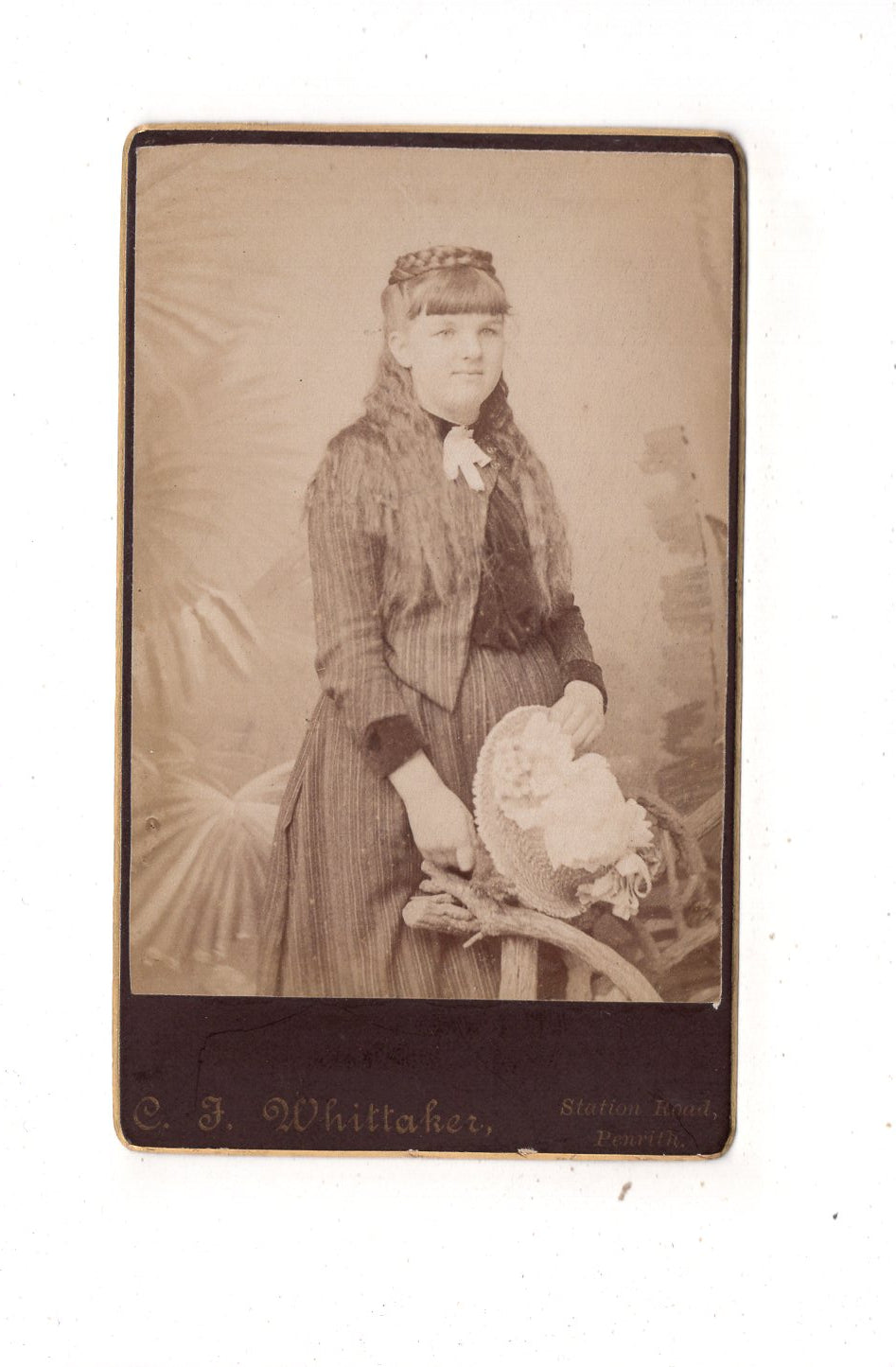Fotografie Feines junges Mädchen - Penrith 1880er / CDV N1-01
