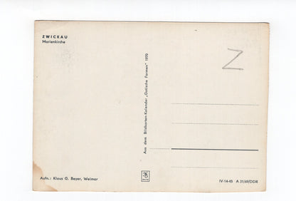 Ansichtskarte Zwickau / Marienkirche