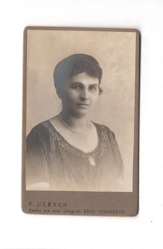 Fotografie Damenportrait - Kral Vinohrady 1910er / CDV C1-15
