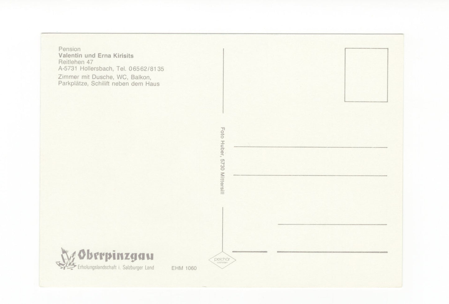 Ansichtskarte Pension Haus Kirisits / Hollersbach / Salzburger Land / Österreich
