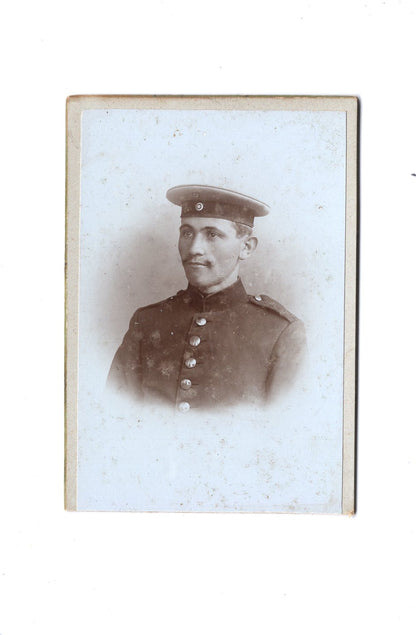 Fotografie Soldat / Soldatenportrait - unbekannter Ort 1890er