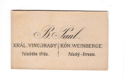 Fotografie Feiner Junge - Kral Vinohrady 1880er / CDV C1-33