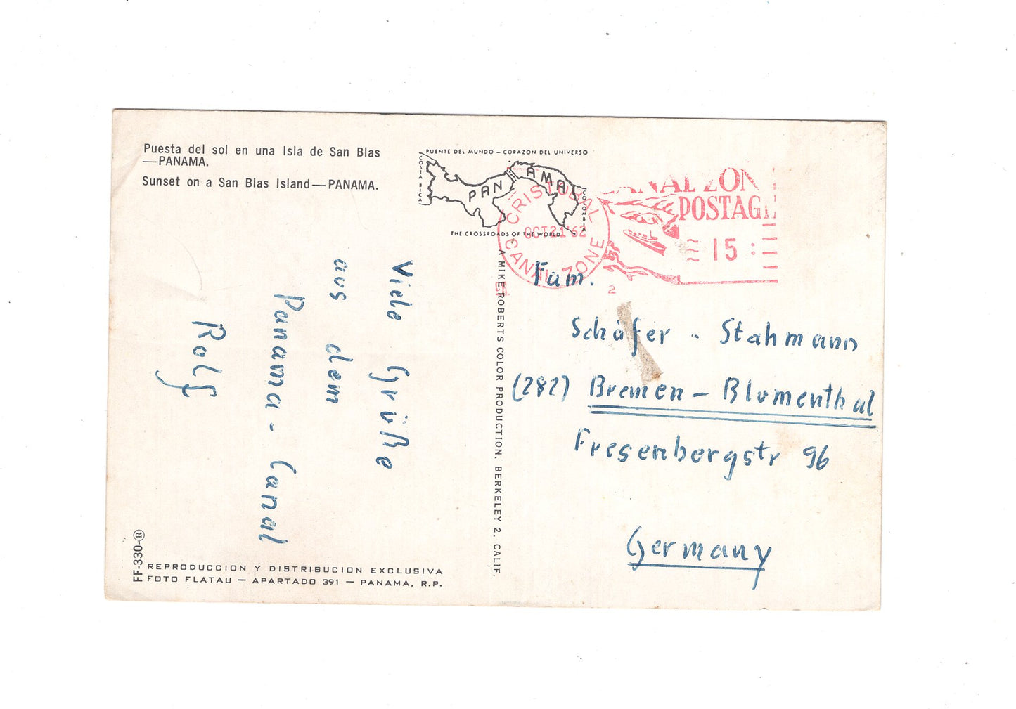 Ansichtskarte Isla de San Blas / Panama