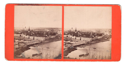 Fotografie / Stereofotografie Ansicht von Stockholm / Schweden - 1880er / CAB V-23