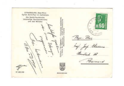 Ansichtskarte Strabourg Straßburg / Eglise Saint-Paul et Cathedrale / Frankreich