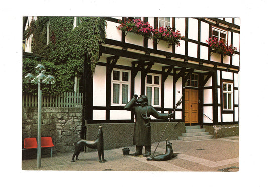 Ansichtskarte Korbach / Fußgängerzone / Der Nachtwächter / H1-65