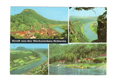 Ansichtskarte Sächsische Schweiz / Königstein / Lilienstein +++