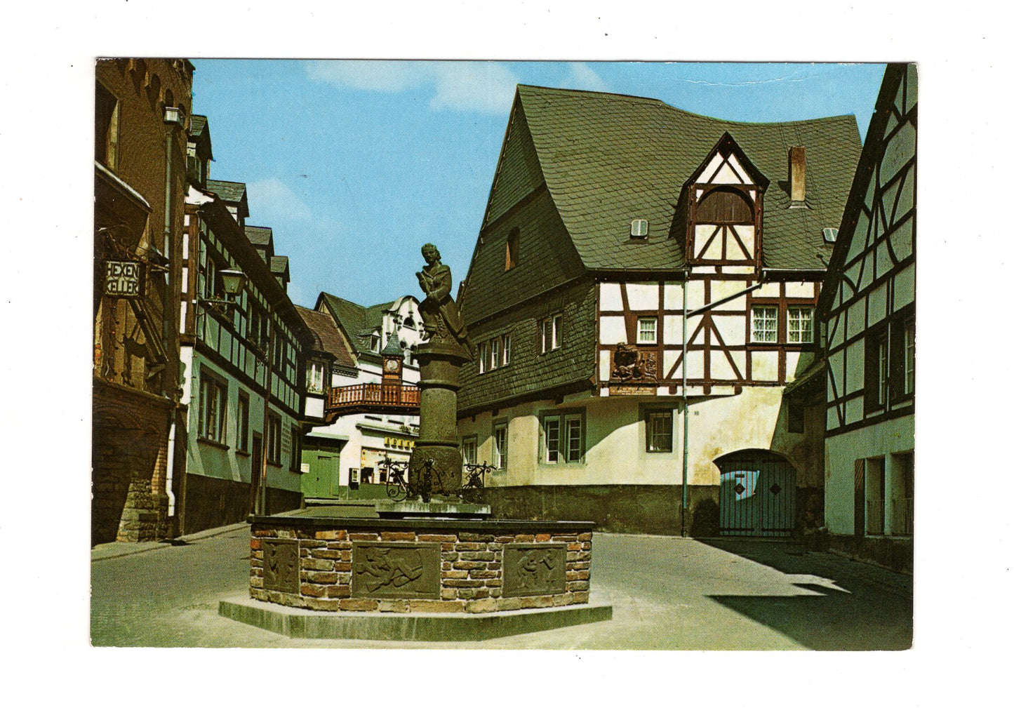 Ansichtskarte Winningen / Mosel / Am Weinhexenbrunnen