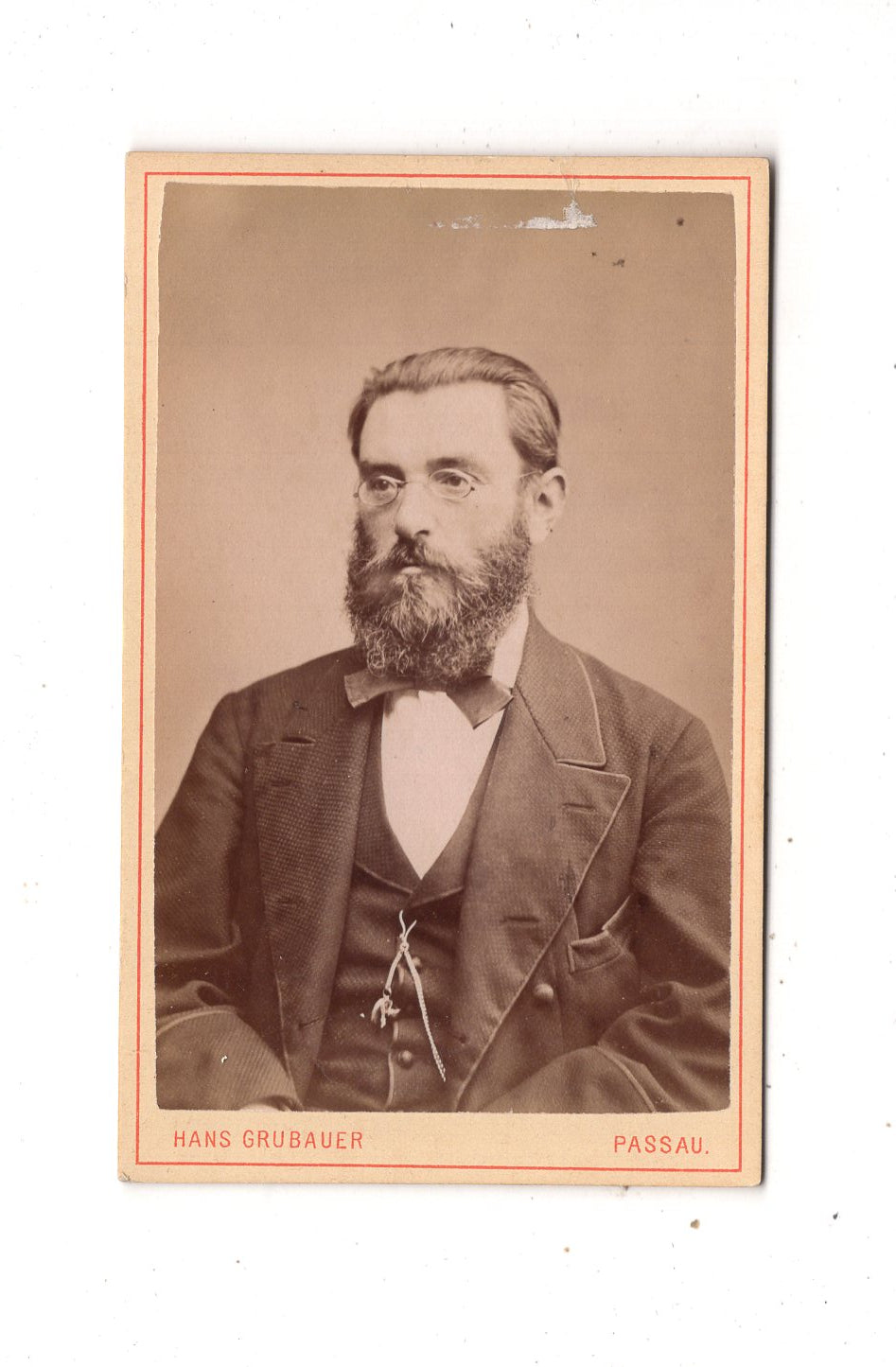 Fotografie Herrenportrait - Passau 1870er