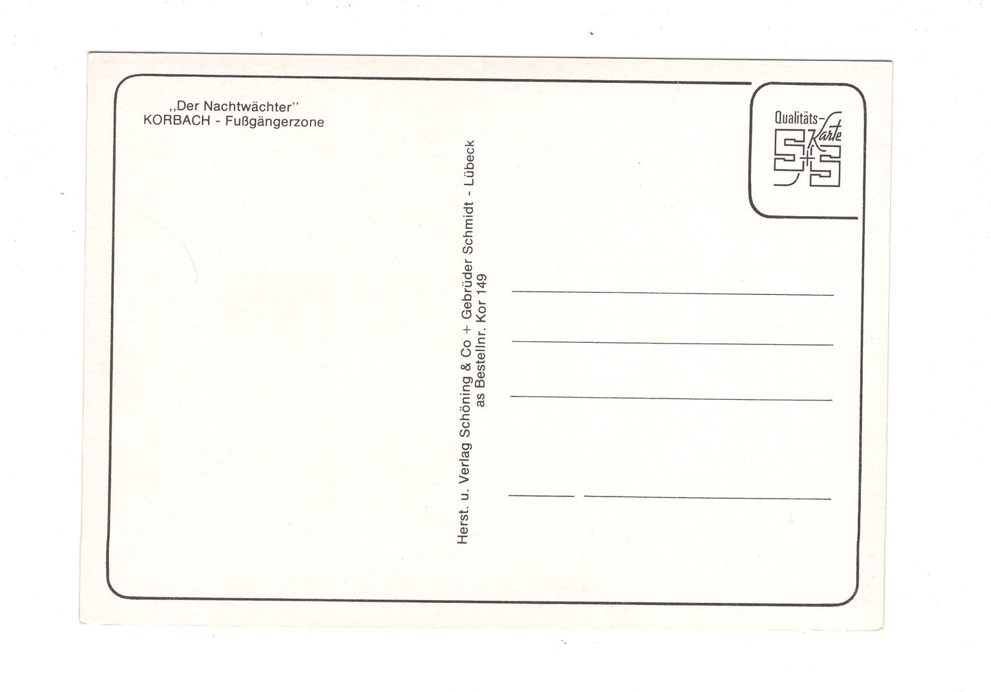Ansichtskarte Korbach / Fußgängerzone / Der Nachtwächter / H1-65