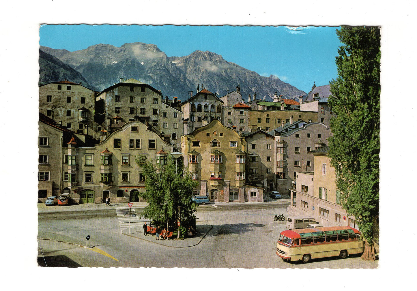Ansichtskarte Hall in Tirol / Unterer Stadtplatz / Österreich