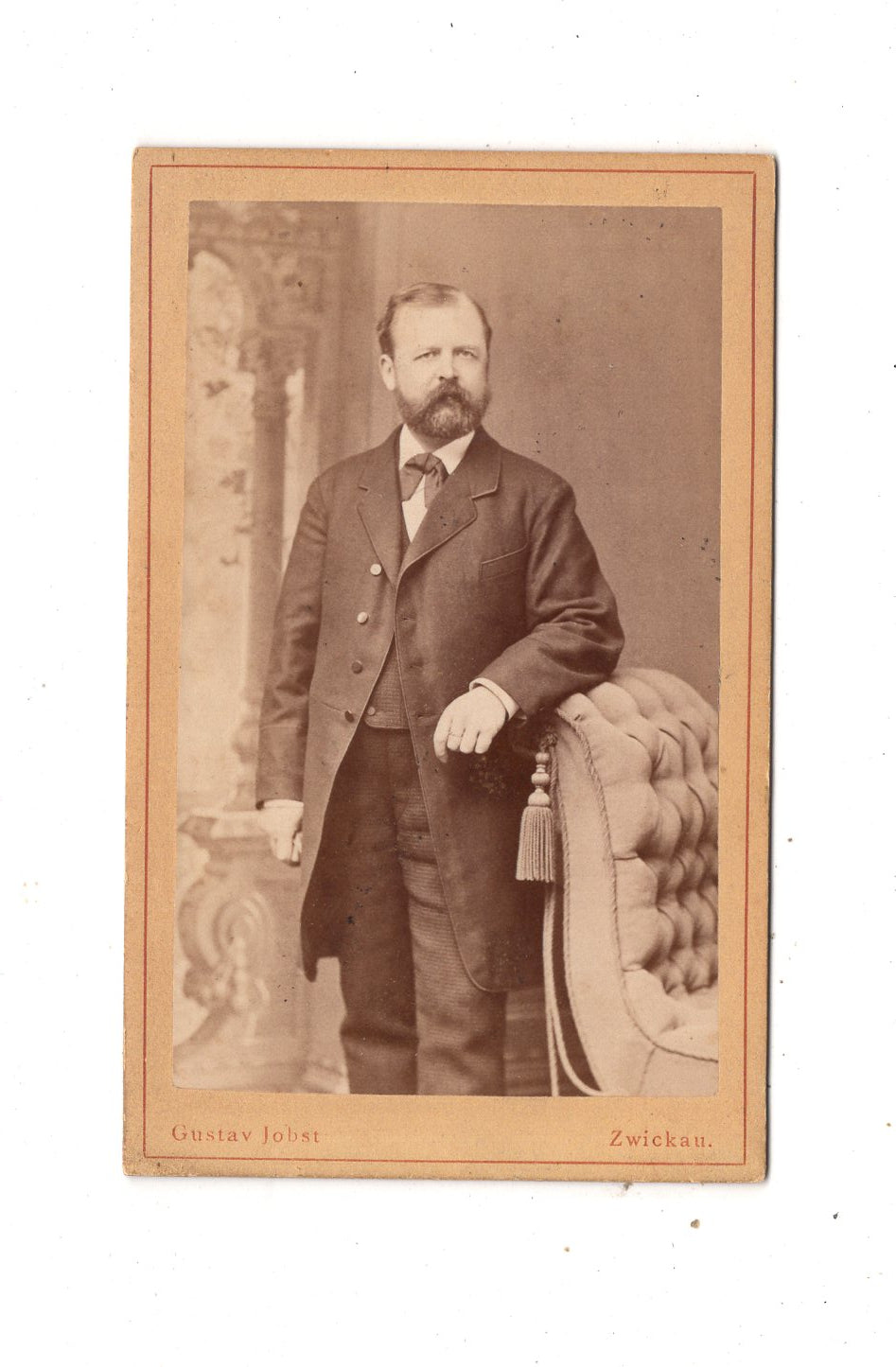 Fotografie Feiner Herr - Zwickau um 1880