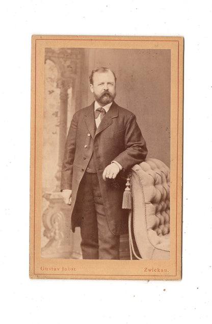 Fotografie Feiner Herr - Zwickau um 1880