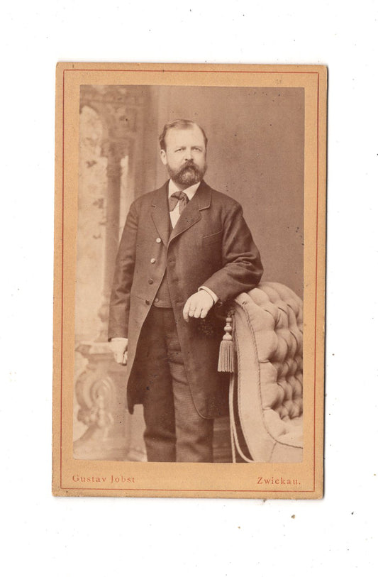 Fotografie Feiner Herr - Zwickau um 1880