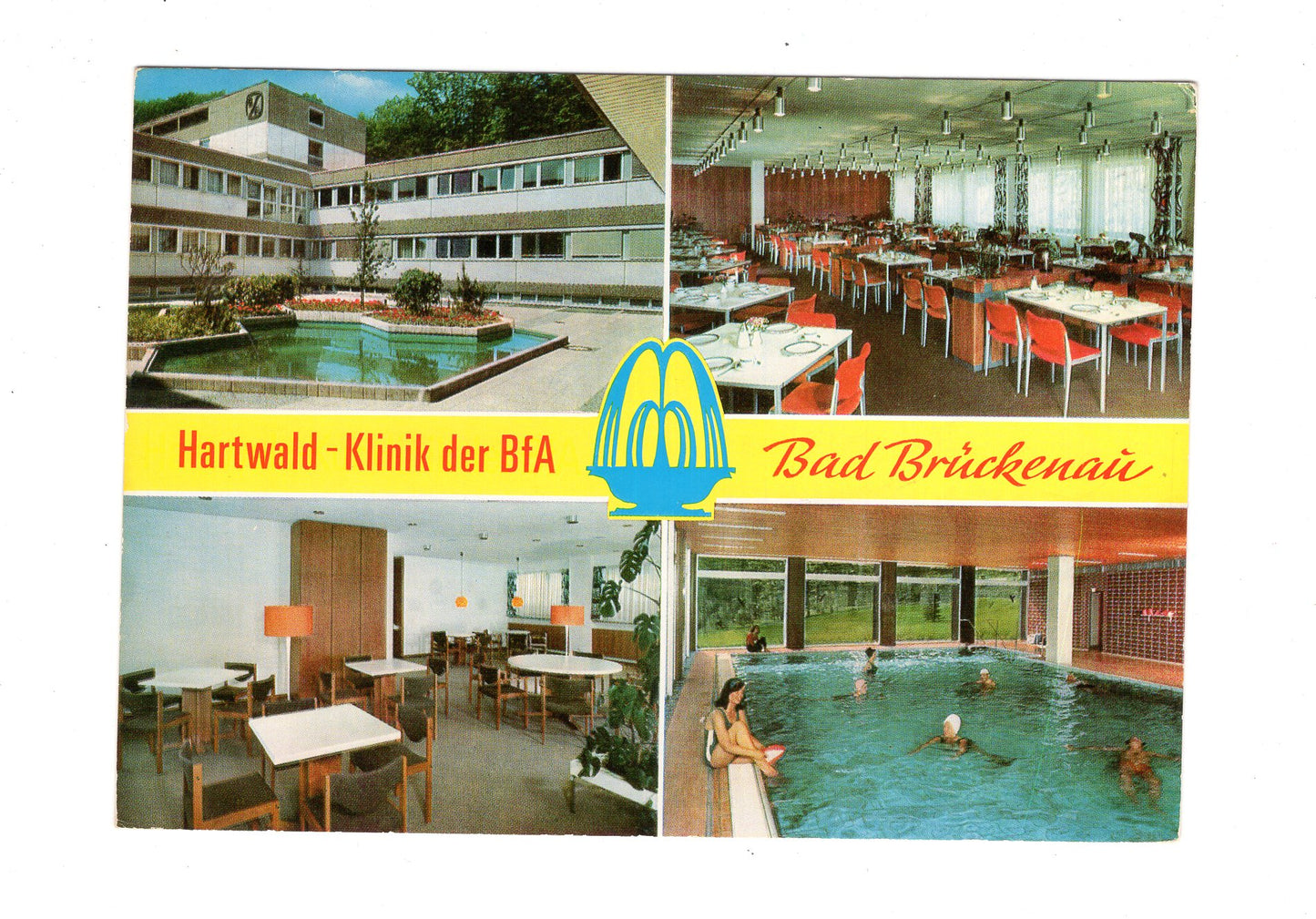 Ansichtskarte Bad Brückenau / Hartwald-Klinik der BfA