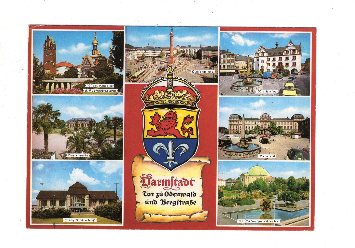 Ansichtskarte Darmstadt / Hauptbahnhof +++ / J1-59