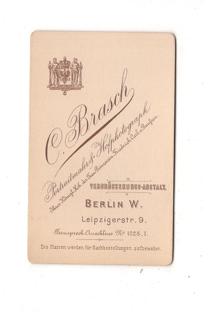 Fotografie Feines Paar - Berlin 1890er / CDV L1-36