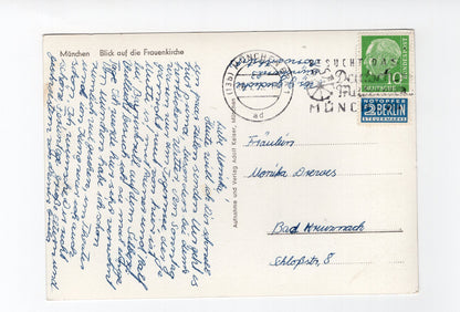 Ansichtskarte München / Blick auf die Frauenkirche