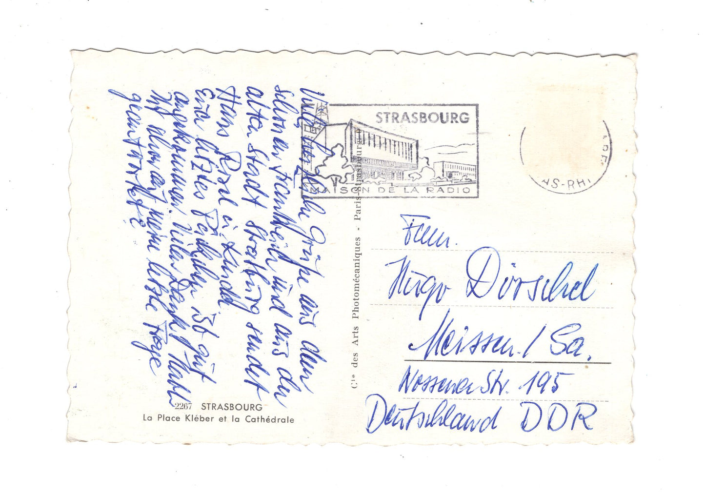 Ansichtskarte Strabourg Straßburg / La Place Kleber et la Cathedrale / Frankreich