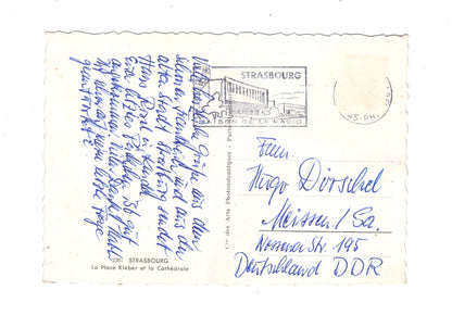 Ansichtskarte Strabourg Straßburg / La Place Kleber et la Cathedrale / Frankreich