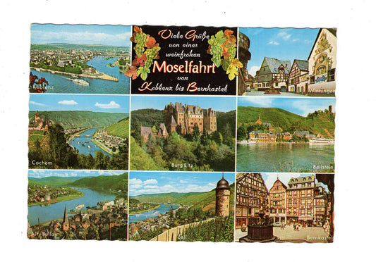Ansichtskarte Moselfahrt von Koblenz bis Bernkastel / M1-57