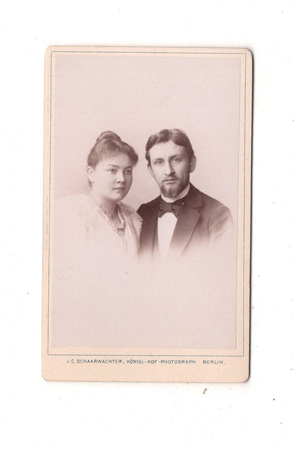 Fotografie Feines Paar - Berlin 1897 / CDV L1-36