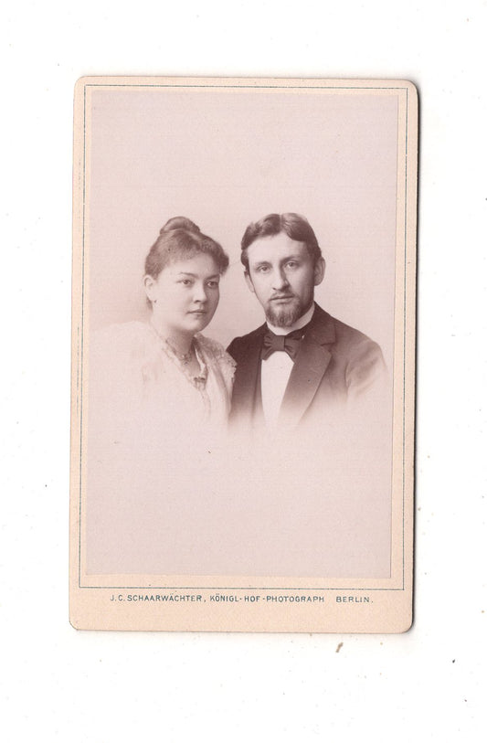 Fotografie Feines Paar - Berlin 1897 / CDV L1-36