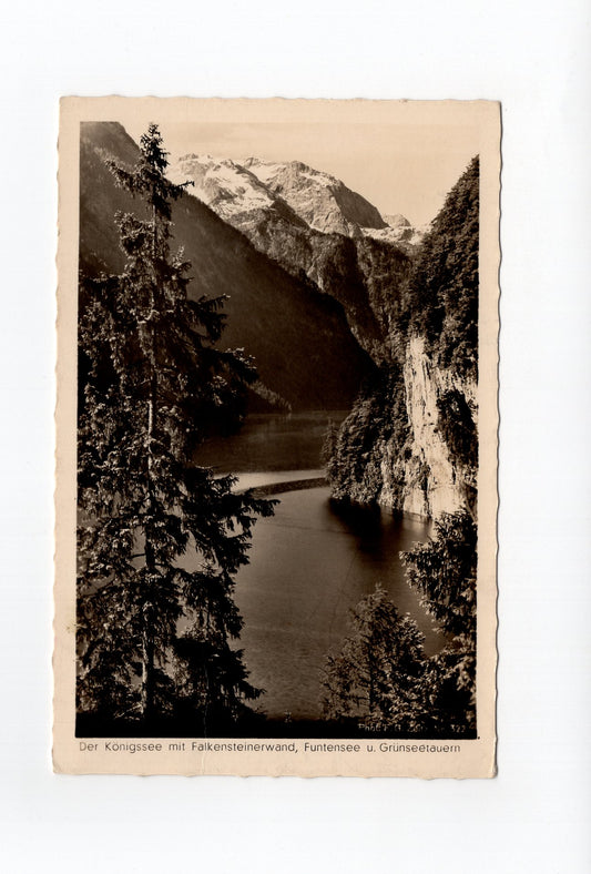Ansichtskarte Königssee mit Falkensteiner Wand +++