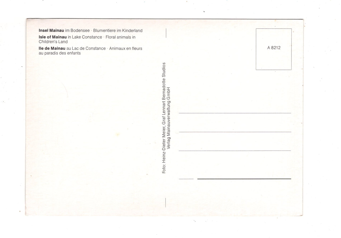 Ansichtskarte Insel Mainau im Bodensee / Kinderland / K1-52
