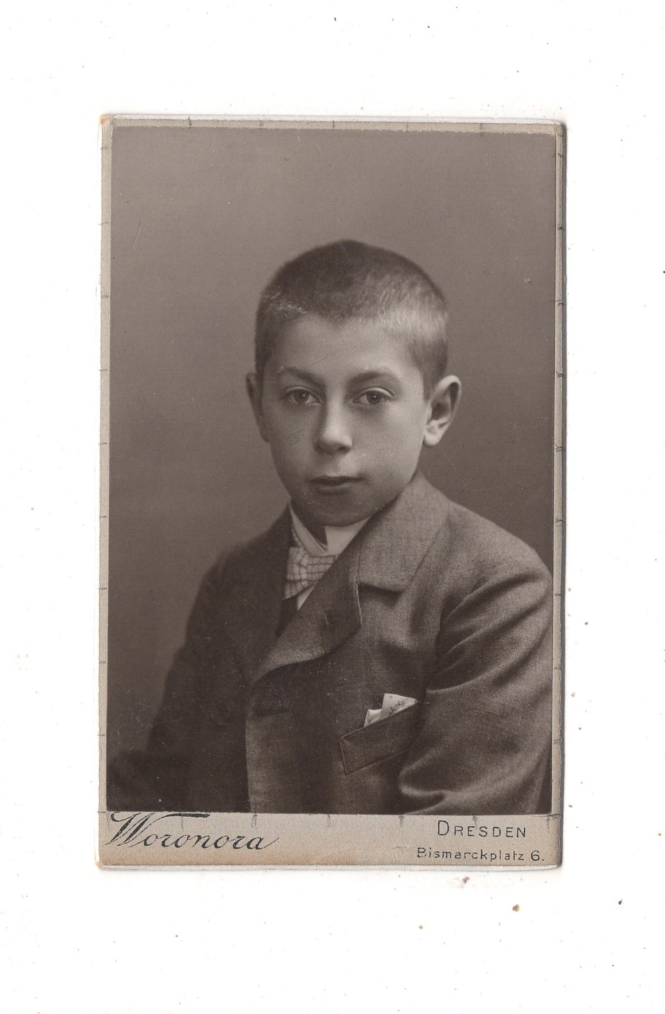 Fotografie Niedlicher kleiner Junge - Dresden 1900er