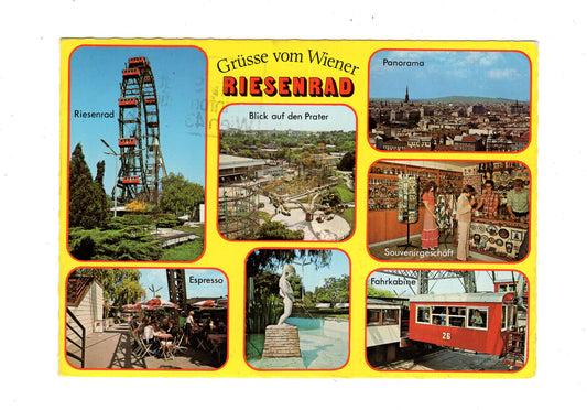 Ansichtskarte Wien / Prater / Riesenrad / Österreich