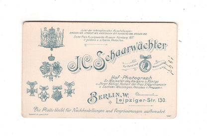 Fotografie Feines Paar - Berlin 1897 / CDV L1-36