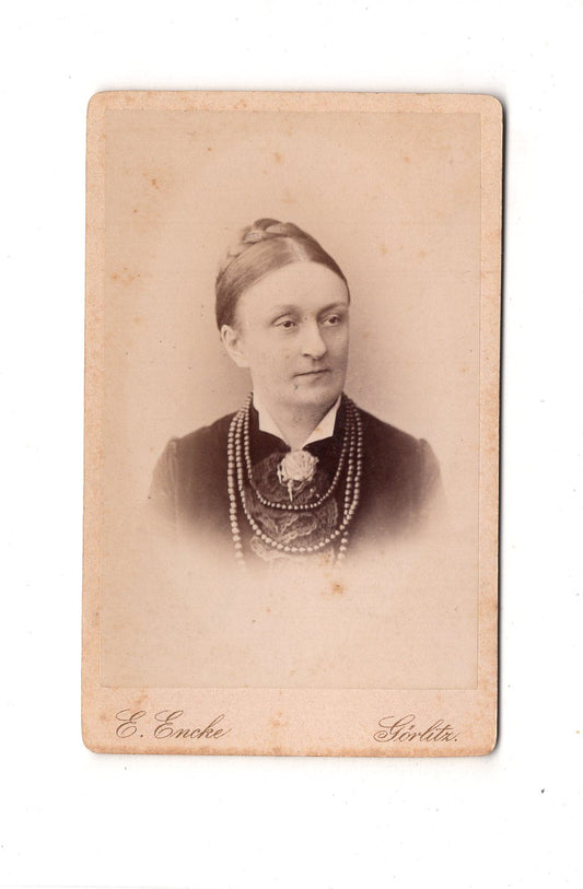 Fotografie Damenportrait - Görlitz 1880er / CDV C1-15